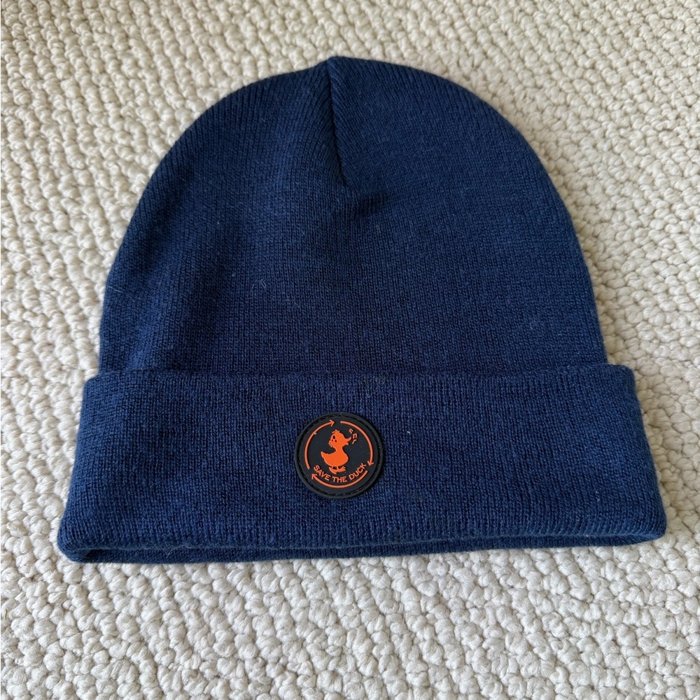 Save the Duck Navy Beanie NWOT